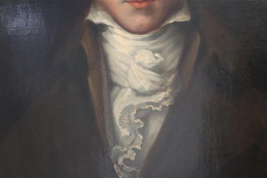 Sir William Beechey (1753-1839) Portrait of Captain Mackinley 25 x 19.5in.